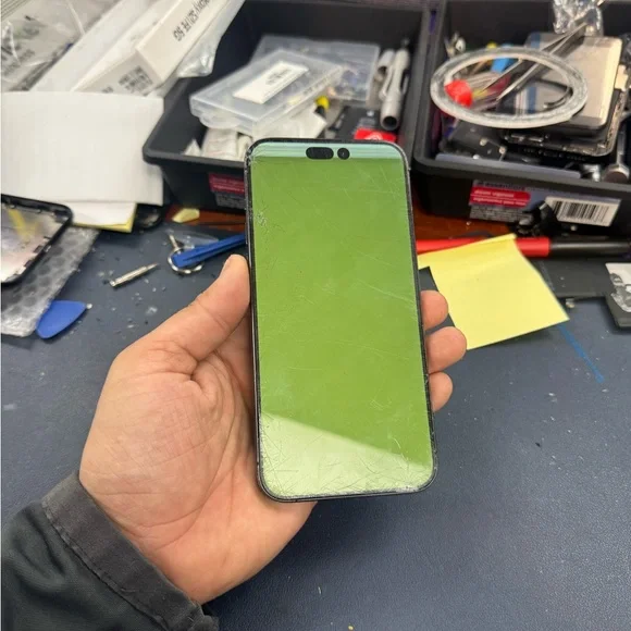 Green Smartphone with Black Frame