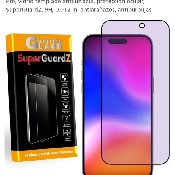 Tempered Glass Screen Protector for Smartphones - Black
