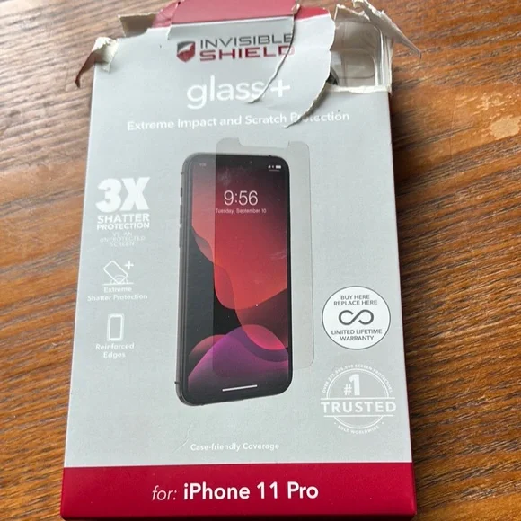 Glass+ Screen Protector for iPhone 11 Pro - Black
