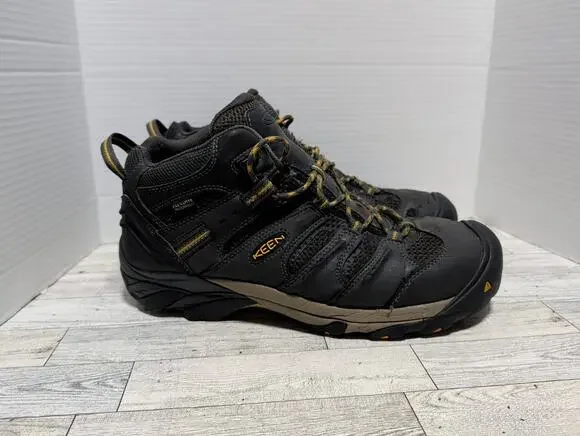 KEEN Utility Lansing Mid Waterproof Safety Steel Toe Boots Mens Size 13EE WIDE