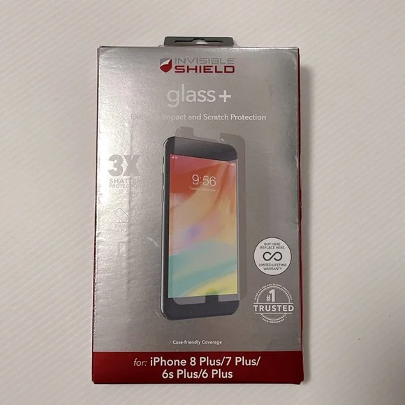 Brand New iPhone 8 Plus / 7 Plus / 6s Plus / 6 Plus Glass+ Screen Protector