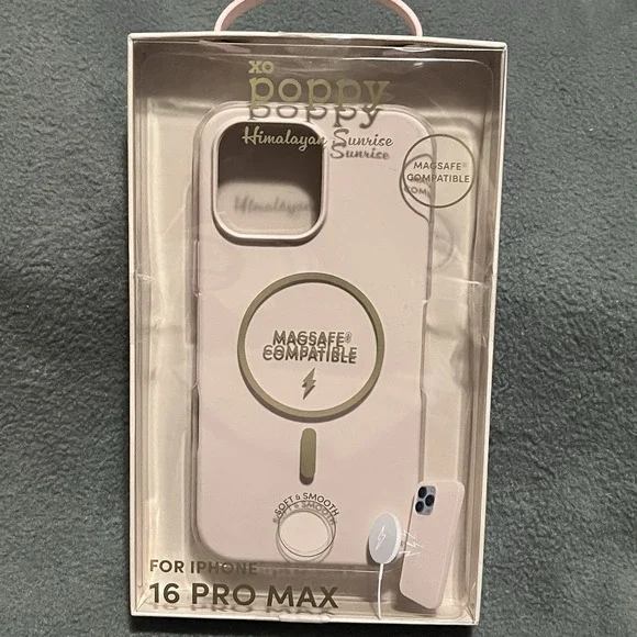 XO Poppy iPhone 16 Pro Max Himalayan Sunrise Beige‎ Magsafe Cellphone Case