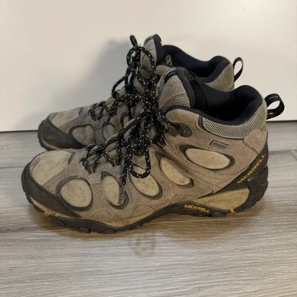 Merrell Hilltop Vent Mid‎ Waterproof Brindle Hiking Boot Mens Size 10