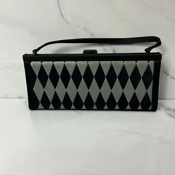 FRANCHI Satin Evening Clutch Handbag