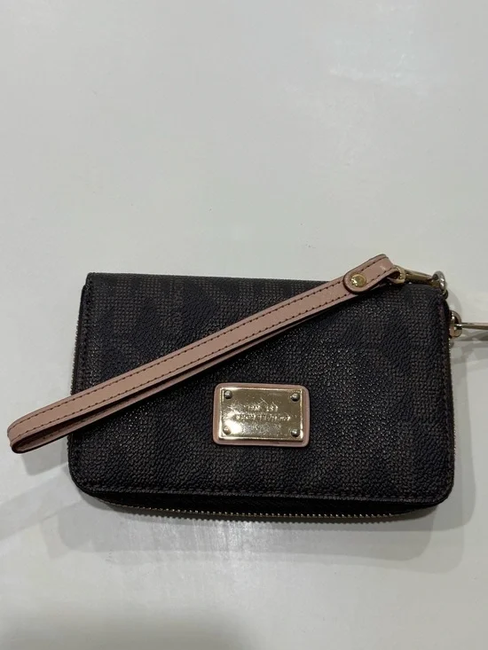 Michael Kors Monogram Wristlet with Strap