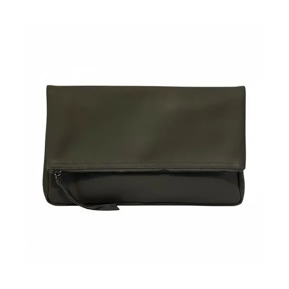 Dawid Tomaszewski x Tanah Rhea Berlin Smoke Leather Fold-over Envelope Clutch