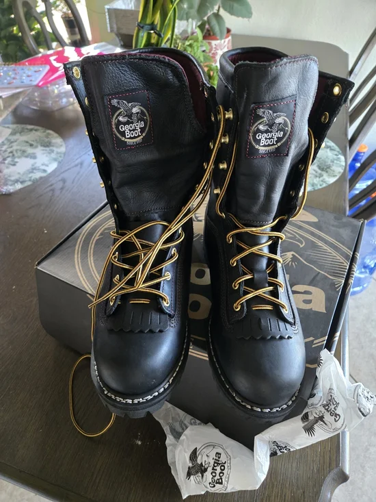 Georgia Boot G8040 Logger Boots 10W | Gore-Tex | Vibram | 200g Thinsulate | Like
