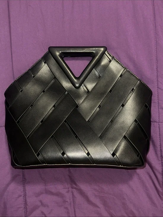Tiffany & Fred Paris Smooth & Perforated Leather Bag (Mint Condition)