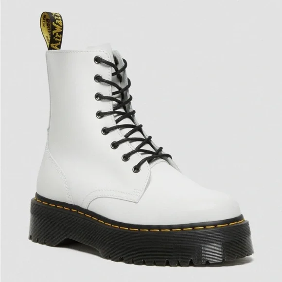 DR MARTENS Jadon Leather Platform Combat Boots