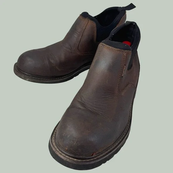 Carhartt CMS4190 Romeo Waterproof Work Boots Men 12 M Brown Leather EH Soft Toe