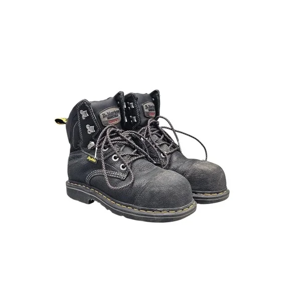 Dr Doc Martens Men's Size 7 Womens 8 US Duxford Steel Toe Cap Safety Boots READ