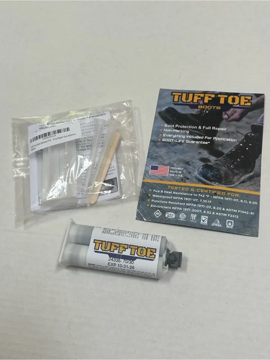 NWT Tuff Toe Brown Boot Protector Guard Repair Kit