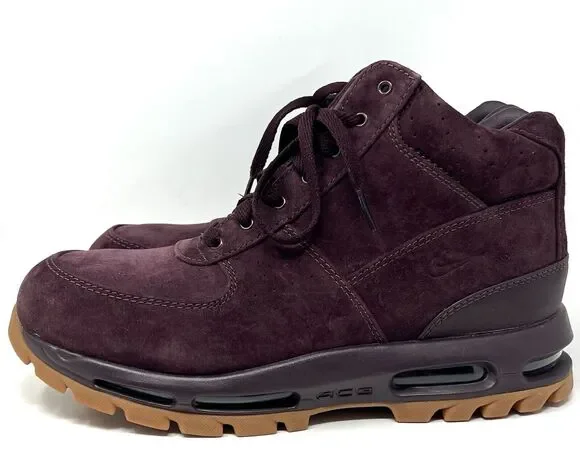 Nike Air Max Goadome Suede Boot Mens Sz 12 ACG 865031-602 Deep Burgundy