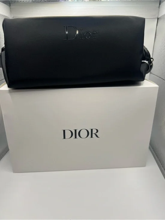 Dior Black Toiletry Bag