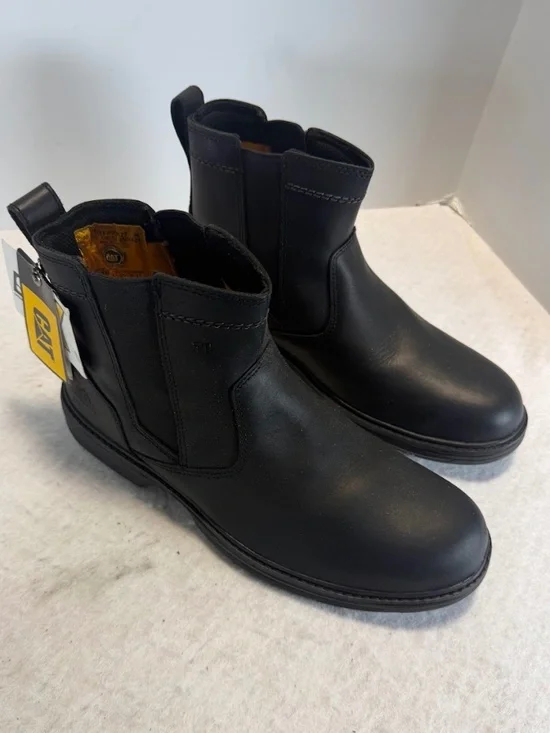 CAT Inherit Pull On ST Steel Toe Chelsea Boots Men's 9.5 Wide NIB