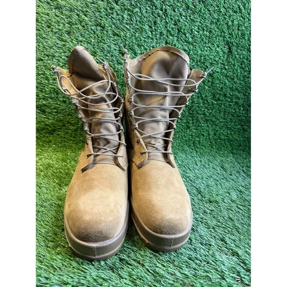 Altama Coyote Tan Suede Nylon Military Combat Tactical Boots Made in USA Mens