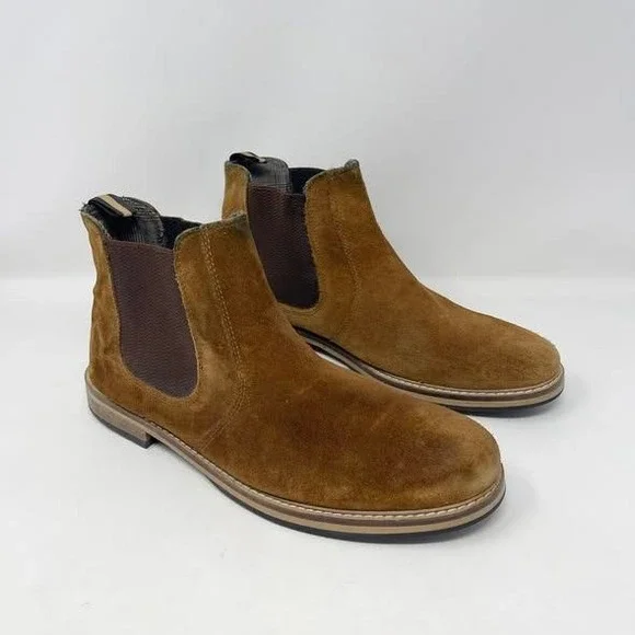 Crevo Reggie Boot‎ Mens 9 Chestnut Brown Suede Casual Slip On Chelsea Gorpcore