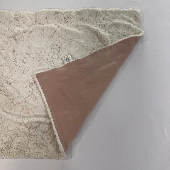 Lou Lou and Company Security Blanket Kids OS Rose Pink‎ Cream Faux Fur | Boho