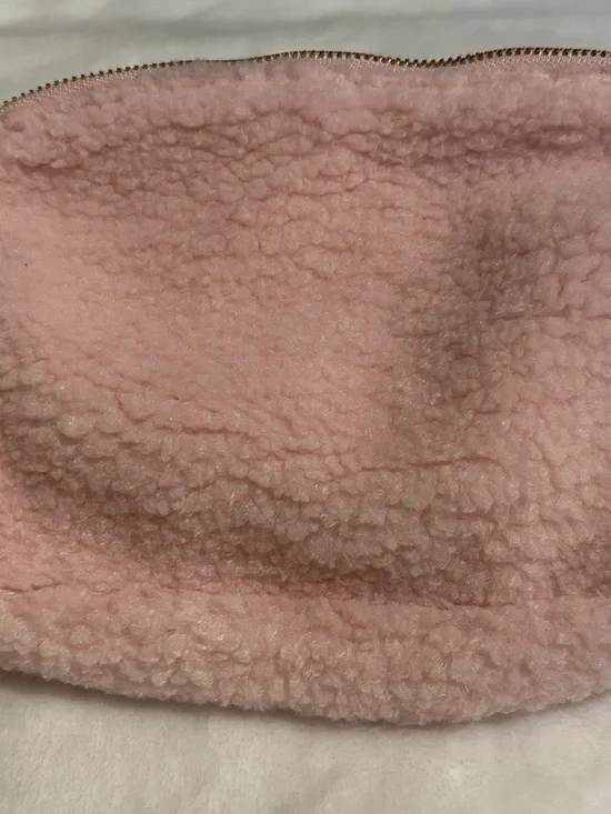 lululemon fuzzy belt bag in pink
