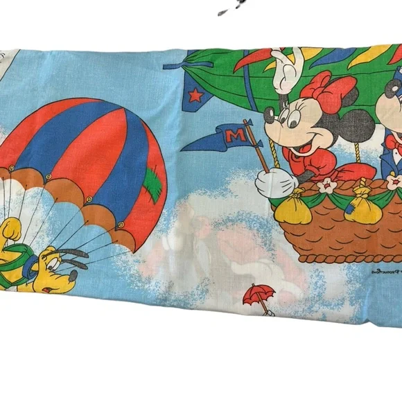 Vintage Walt Disney TWIN‎ Sheet Mickey Mouse Pacific Bedding Dumbo Donald