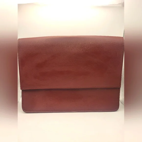 Vol Holzhausen Burgundy Leather Clutch