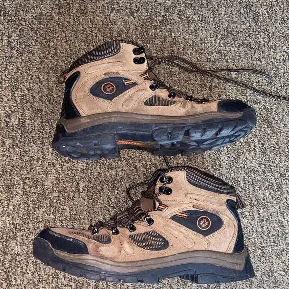Nevados Men's 12 Tan and Black Outdoor Hiking Boots - Supportive Trail Footwear