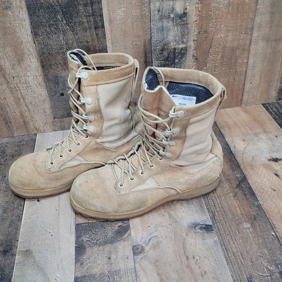 Belleville Gore-Tex Made USA Combat Boots Waterproof Desert Tan‎  (247 89} Sz 6