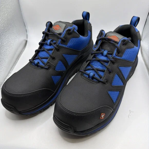 Merrell Men's  Day One Safety Blue/Black Comfort‎ Base Tech Work Sneakers - 10