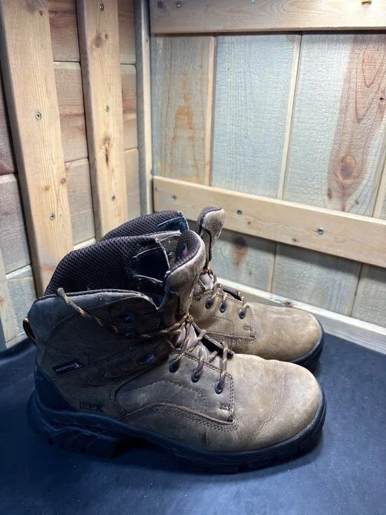 Wolverine W10648 Brown Waterproof Work Boots Men's US 10.5 EW UK 9.5 EU 43.5
