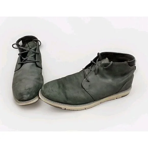 TOMS Men's Navi Moc Chukka Mens 13 Leather/Suede Lace Up Brown‎ Boots