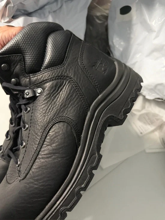 Timberland PRO Black Leather Safety Work Boots size 11 M new with box