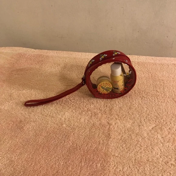 Vintage Burt’s Bees Wristlet With Travel Size Products NOS