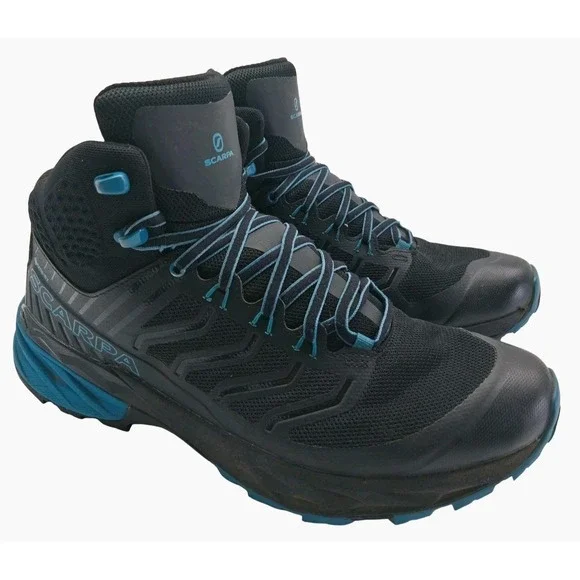 Scarpa Rush TRK GTX Hiking Boots Mens Size 11 Black Gore-Tex Ankle Trail Outdoor