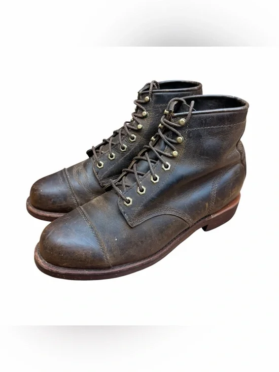 Chippewa LLBean Katahdin Iron Works Engineer cap boot Leather Men’s 11D Brown