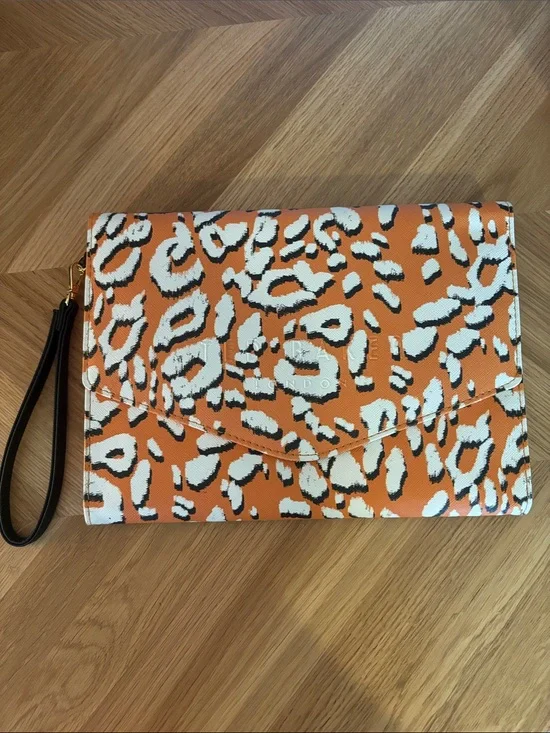 Ted Baker Leopard Print Wristlet Clutch
