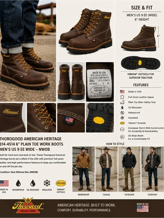Thorogood American Heritage 814-4514 6