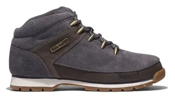 TIMBERLAND MEN'S 7.5 EURO SPRINT MID HIKER NUBUCK BOOT DK GRY SUEDE BOOT NIB