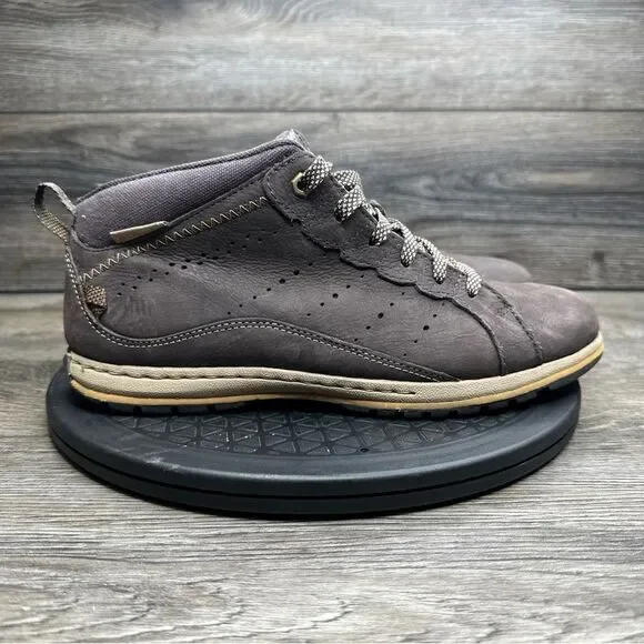 COLUMBIA Three Passes Brown Leather Chukka boots YM5290-059 Men's Sz 8.5