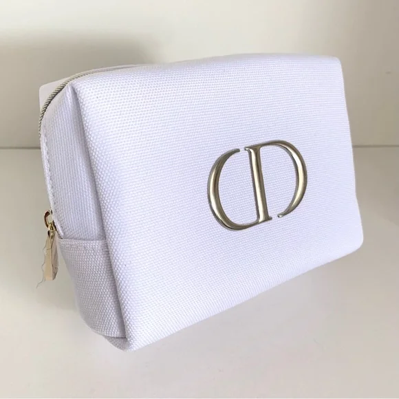 Hold NWOT Dior canvas makeup pouch