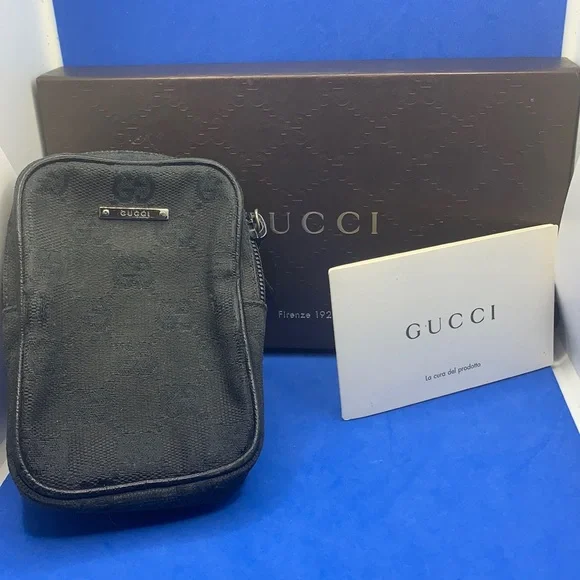 Gucci Cigarette Case‎ GG Canvas Black