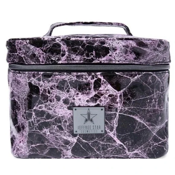 Jeffree Star cosmetic travel bag Marble Black‎ Pink Discontinued