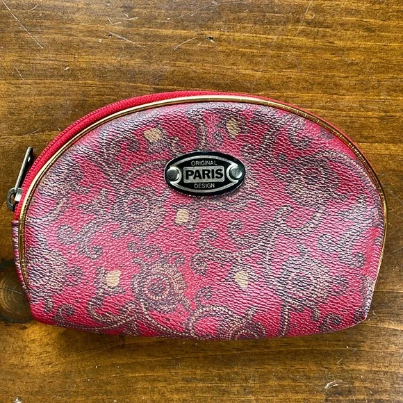 Original Paris Design Red Cosmetic Bag