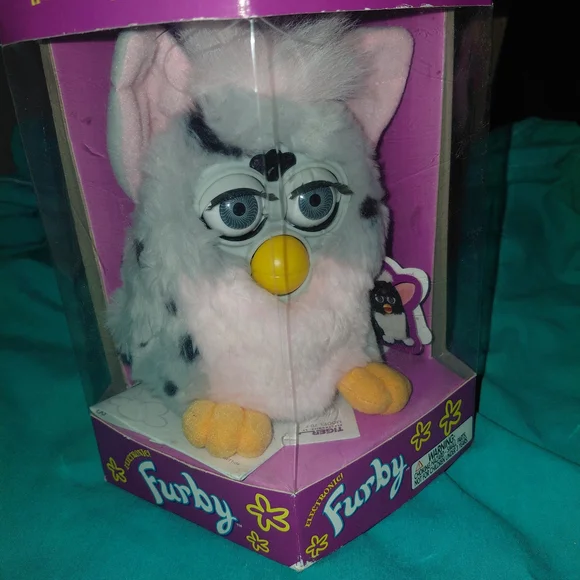 Interactive Plush Toy - Pink & White