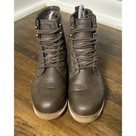 Men's GH Bass‎ & Co. Brown Lace Up Boots Size 9 Outdoors Hiking Camping