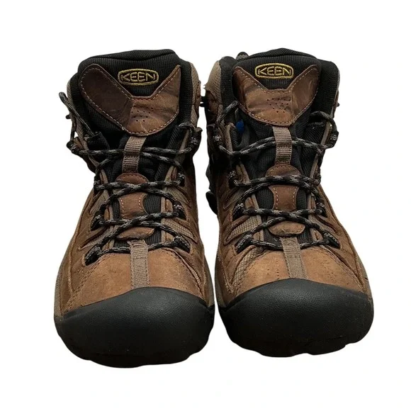Keen‎ Targhee II Mid Waterproof Hiking Boots Brown Leather Mens 11 1008418