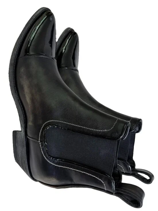 Old Gringo Men 10.5 Western Chelsea Leather Boots Black Patent Cap Toe Unworn