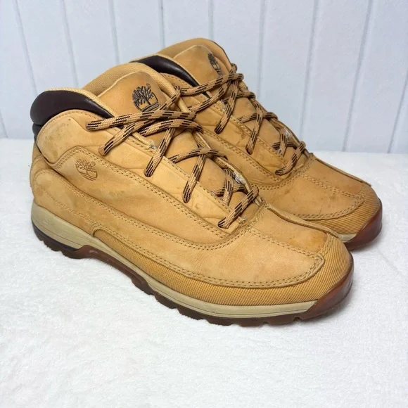 Timberland‎ Euro Dub Men's Tan Leather Boots Size 10M