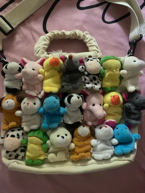 Plush Animal Mini Backpack Bag in Multicolor - Unbranded