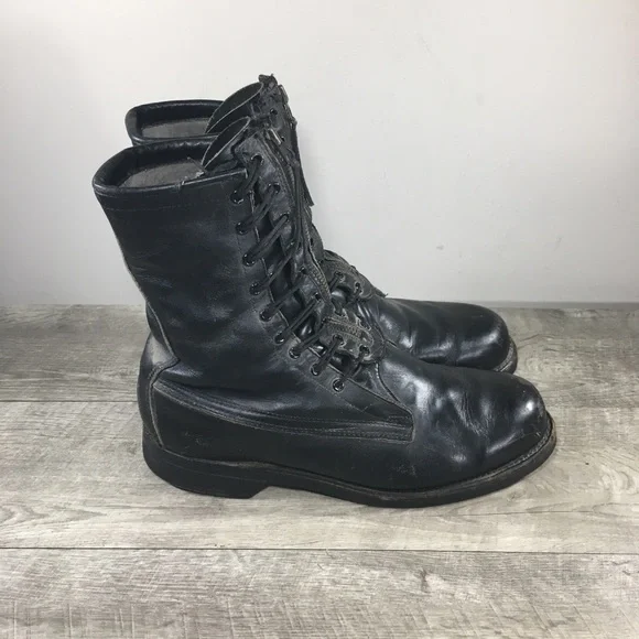Vintage Addison Shoe Company Flight Military Mens Combat Soft Toe Boots Size 9.5