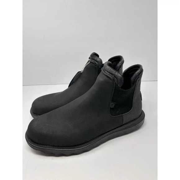 Hey Dude Men's Branson Classic Boots Black Size 13 NEW